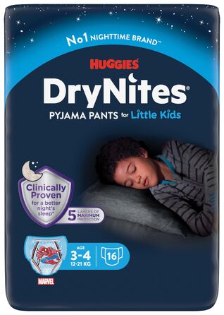 Нічні підгузки-труси Huggies DryNites для хлопчиків від 13 до 17 років (48-60 кг), XL, 33 шт. (Jumbo-пак)