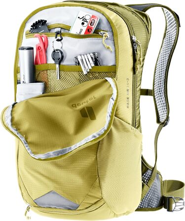 Велосипедний рюкзак Deuter Race Air 14+3 л, лінден-кактус, вентиляція спини