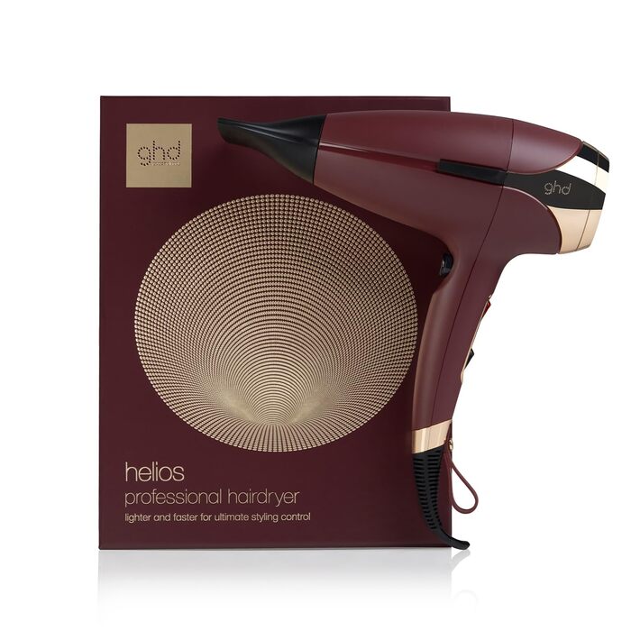 Професійний фен для волосся ghd Helios з безщітковим мотором та іонною технологією, бордо