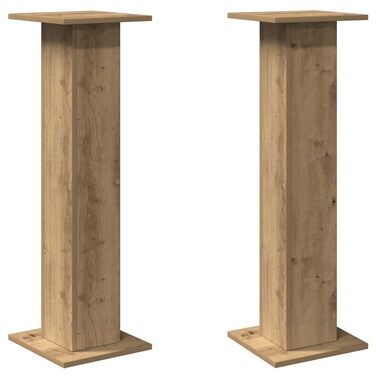 Стійки під колонки vidaXL 2 шт., для Hi-Fi, домашнього кінотеатру, Artisan-Eiche, 30x30x95 см