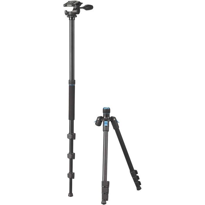 Штатив CULLMANN RONDO 460M RW20 з 3D-голівкою, універсальний, вантажопідйомність 4 кг, максимальна висота 157,5 см, чорний