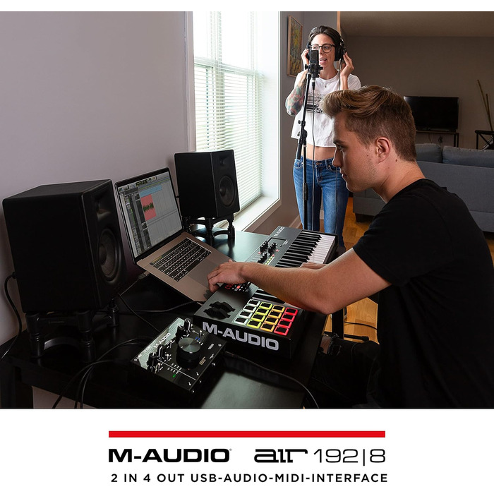 M-Audio Air 192|6: USB аудіоінтерфейс для запису в студійній якості (2 XLR/Line входи + софт)