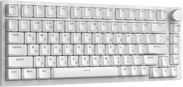 Дротова механічна клавіатура Ajazz AK820 Red Switch White (AK820-R-W)