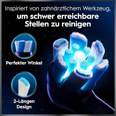 Електрична зубна щітка Oral-B iO Series 10 Cosmic Black, набір з 3 насадками (Probierset)