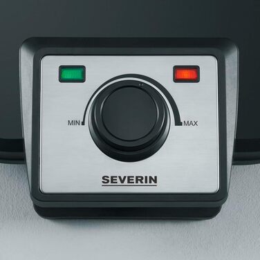 Вафельниця Severin WA 2106 Duo для двох класичних вафель у формі серця, антипригарне покриття, 1200 Вт, чорна