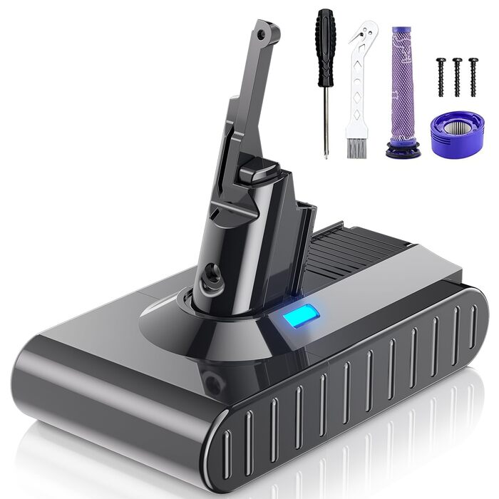 Акумуляторна батарея 21.6V для пилососа Dyson V6 (DC58, DC59, DC61, DC62, DC72, DC74, SV03, SV05, SV06, SV07, SV09), серії Animal, Trigger, Fluffy, Motorhead, Absolute