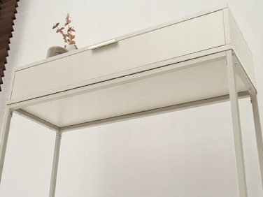 Консольний столик Mebel-Partner, крем матовий, 80 x 76,5 x 28 см