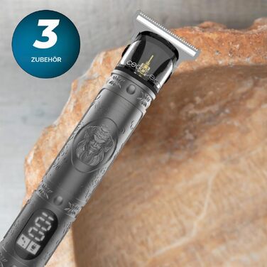 Тример для обличчя та тіла Cecotec PrecisionCare Samurai Profiling 6в1, сірий, з LED-дисплеєм