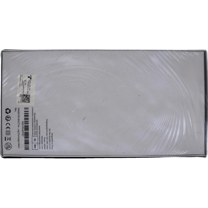 Фен Air-Sonic PARWIN PRO BEAUTY з HD-LED дисплеєм, безщітковий мотор 110 000 об/хв, 200 млн негативних іонів, потужний повітряний потік 25 м/с, швидке сушіння, тихий, шампань-сріблястий