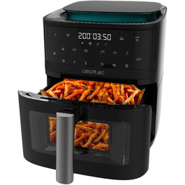 Аерофритюрниця без олії Cecotec Cecofry Mist 7000, 7 л, 1700 Вт, 4-в-1: фритюрниця, пароварка, ферментер, сушарка, 1,4 л резервуар для води, 8 програм, 40-200°C