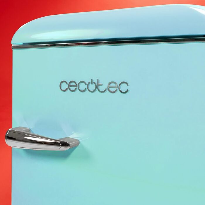 Холодильник Cecotec Bolero CoolMarket 86L, 2 двері, Retro, блакитний, Клас E