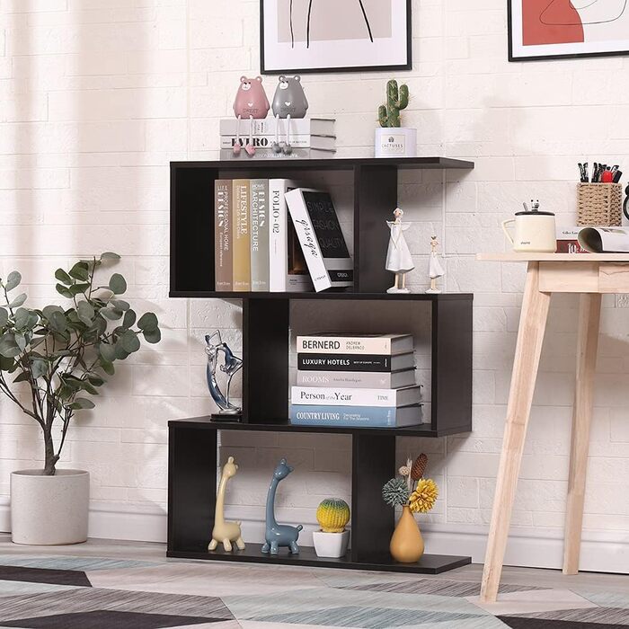 Сучасний двосторонній книжковий стелаж Etnicart Wenge 70x23.5x96 см, дерев'яний, для офісу, дому, дитячої кімнати