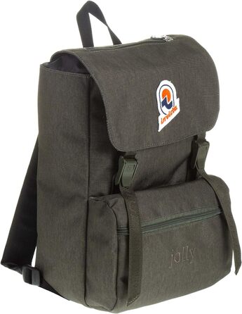Рюкзак Invicta JOLLY SOLID S, універсальний міський Daypack, для офісу, навчання, спорту та подорожей, італійський дизайн, чорний Redwood 40