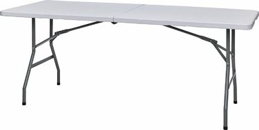 Складаний стіл Camptime Taurus 180x74 см для кемпінгу, саду, балкона, ринку, фестивалів, гриль-вечірок, багатофункціональний, переносний стіл для відпочинку на природі
