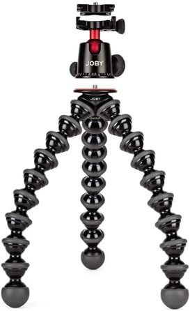 Гнучкий штатив JOBY GorillaPod 5K з кульовою головкою для DSLR, бездзеркальних камер, вантажопідйомність 5 кг, чорний, вироблено в Італії