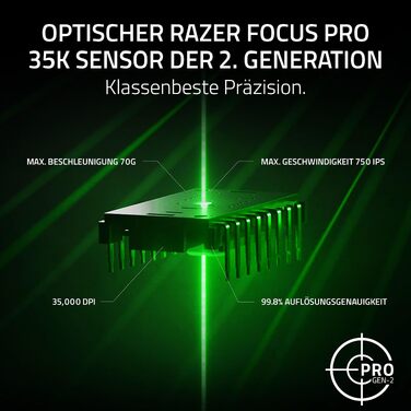 Ігрова бездротова миша Razer Viper V3 Pro SE, сенсор Focus Pro 30K DPI, перемикачі 2-го покоління, 4000Hz, чорна