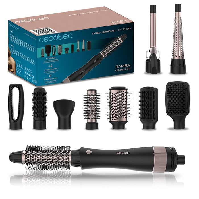 Фен-щітка Cecotec Bamba CeramicCare 5-в-1 Pro 1000W з керамікою та іонізацією