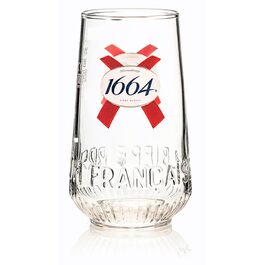Пивні келихи Kronenbourg 1664 Pint Roxley для лагера, 2 шт. для чоловічої кімнати/бару