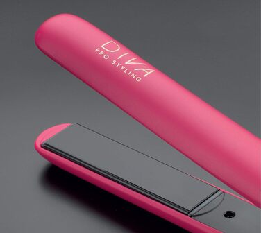 Професійний керамічний випрямляч для волосся Diva Pro Styling Digital, автоматичне вимкнення, 3 м кабель, магента