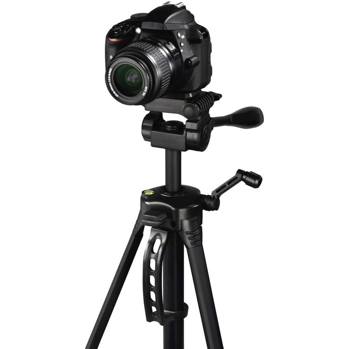 Алюмінієвий фотоштатив Hama Gamma 153 з поворотною кульовою головкою, 2-секційний, висота 58–153 см, навантаження 3 кг, чорний