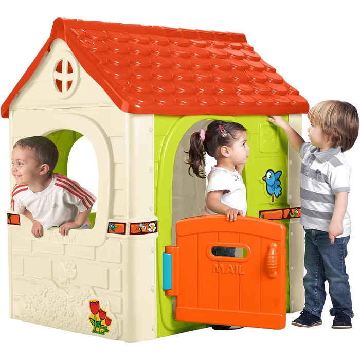 Дитячий будиночок Feber Fantasy House FAMOSA (FEH17000) для ігор вдома та на вулиці, багатокольоровий, з дверцятами, 2-6 років