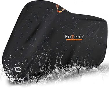 Ензено чохол для мотоцикла 300D водонепроникний XXL з отвором під замок 245x105x125 см для вулиці та приміщення