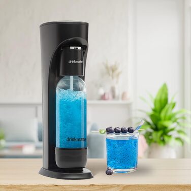 Сифон для газування води та соди DrinkMate Sparkling Water and Soda Maker 2.6, матовий чорний, 410-02-00