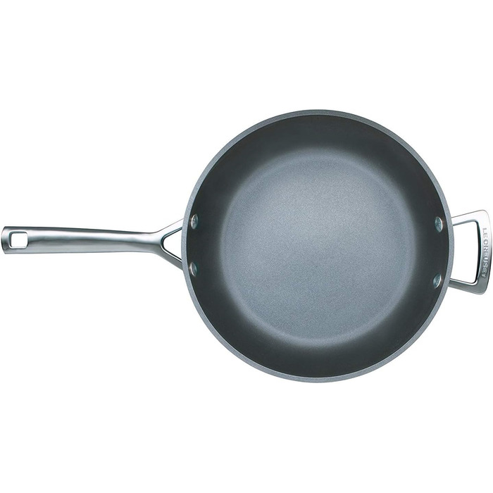 Сковорода LE CREUSET з антипригарним покриттям, діаметр 30 см, для всіх типів плит (включно з індукцією), антрацит/срібло
