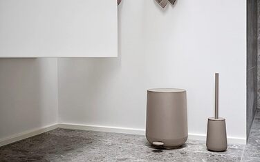 Щітка для унітазу Zone Denmark Nova One, кераміка, з тримачем, Soft-Touch, 37 см, тауп