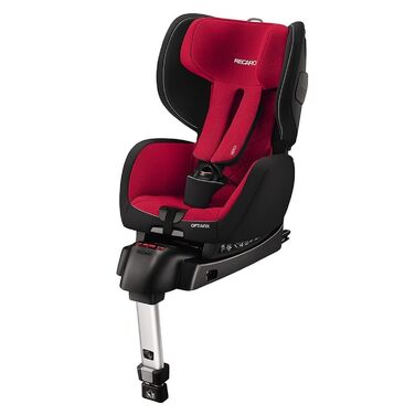 Дитяче автокрісло RECARO Optiafix Racing Red, червоне, з ISOFIX