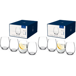 Набір склянок для води Villeroy & Boch Entree, 4 шт. по 250 мл, прозоре кришталеве скло, підходять для посудомийки