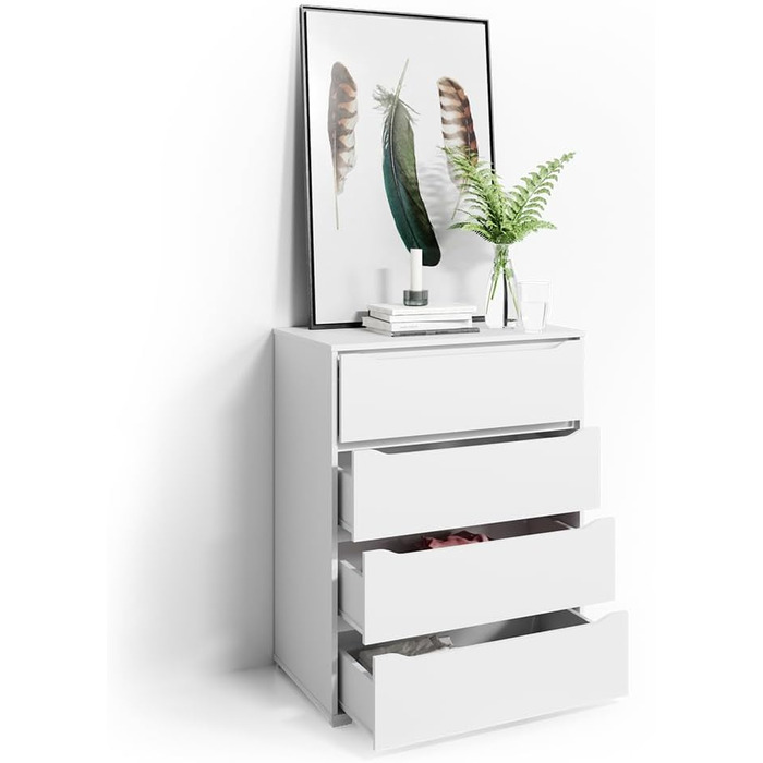 Комод Vicco Ruben білий 80x102 см, великий розмір