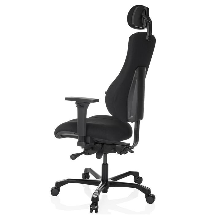 Офісне крісло / Крісло керівника 24 ГОДИНИ BASIC Тканина чорна hjh OFFICE