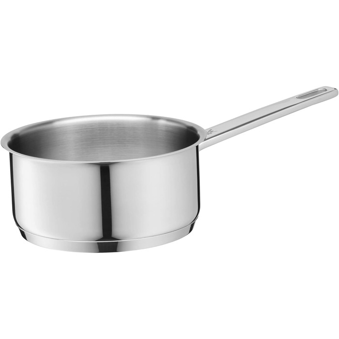 Набір каструль WMF Compact Cuisine 5 предметів, індукційний, нержавіюча сталь, з кришками, полірований Cromargan, без покриття, з внутрішньою шкалою