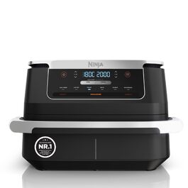 Аерофритюрниця Ninja FlexDrawer AF550EU 6.6 л, чорна: багатофункціональна фритюрниця 6-в-1 з великою шухлядою Dual Zone, функціями запікання та Max Crisp