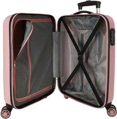 Дитяча валіза Disney Wish Come Happen, рожева, 50x38x20 см, ABS, 34 л, 1,8 кг, 2 колеса, ручна поклажа