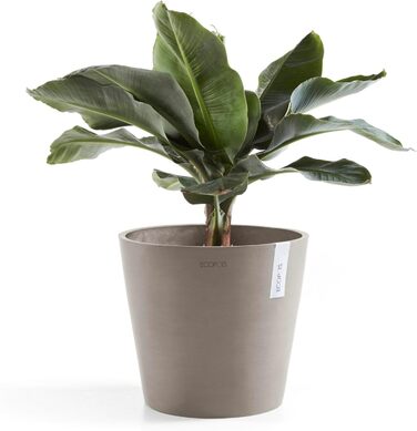 Квітчар Ecopots Taupe: великий горщик для квітів, 40x40x34.8 см