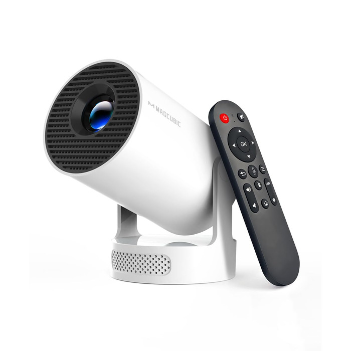 Smart-проектор Magcubic Mini Beamer 4K FHD 1080P, портативний міні-проектор для дому з WiFi 6, Bluetooth 5.4, автокоррекцією трапеції, поворотом на 180° та динаміком 5 Вт