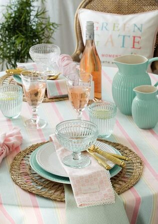 Скляний кувшин Greengate Alice Krug Cool Mint, 1.5 л, м'ятний