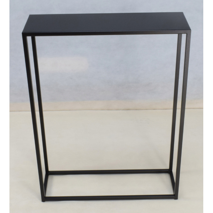 Вузька консоль Loft Metal 60x20x78 см, чорна