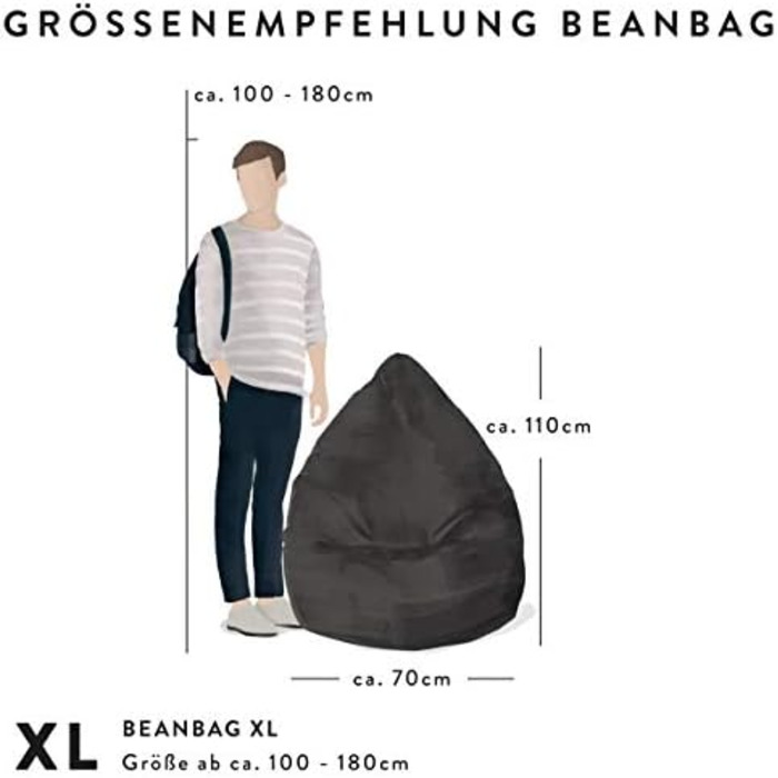 Крісло-мішок Sitting Point Easy XL 220 л, рожеве