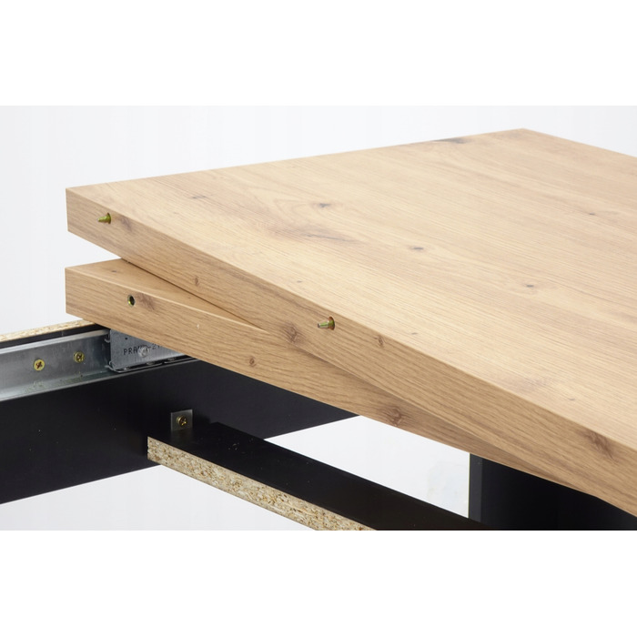 Комплект: розкладний стіл ARTISAN (80x140/180) та 8 стільців LOFT IK-17, сірі