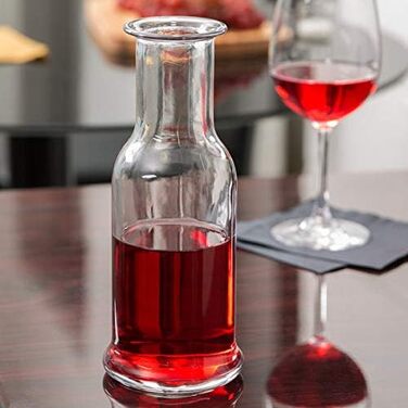 Набір скляних карафнів Stölzle Lausitz Purity, 500 мл, 6 шт. — Скляні графи для води, лимонаду та вина, ударостійкі та придатні для посудомийки, прозорі