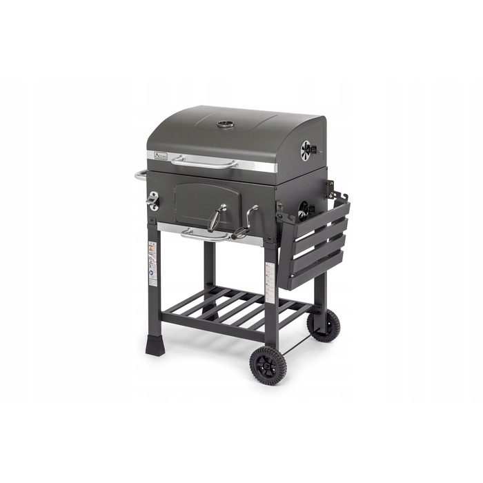 Вугільний гриль Activa Mastercook Angular із чавунним решіткою, 57,5 x 42,0 см