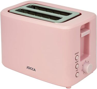 Тостер JOCCA Nature на 4 скибки, 7 режимів, розморожування, підігрів, анулювання, широкий слот, збір крихт, чорний