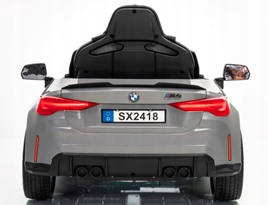 Дитячий електромобіль BMW M4 (сірий) з EVA-гумою, пультом керування та літій-іонним акумулятором