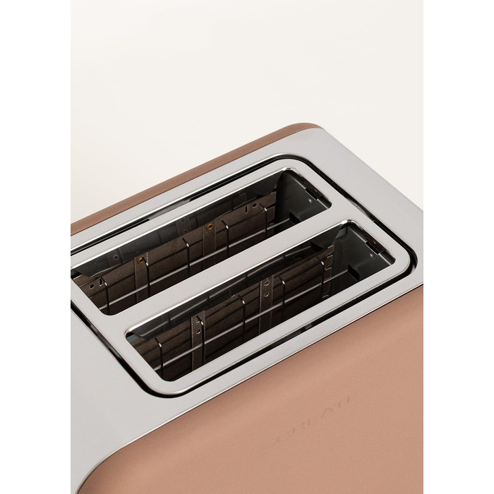 Тостер CREATE TOAST Retro 750W: 6 режимів, піддон для крихт, розморожування, підігрів, широкі слоти