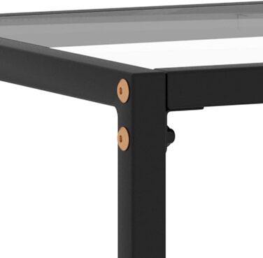 Консольний стіл vidaXL із загартованого скла, прозорий, 100x35x75 см, для коридору, вітальні чи спальні