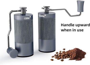 Ручна кавомолка для зерен Kaffee, професійна, з регулюванням помелу (90 позицій) для френч-пресу та пуроверу
