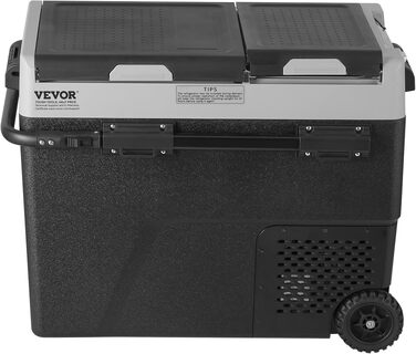 Автохолодильник VEVOR 50л портативний двозонний компресорний -20°C до +20°C для авто, кемпінгу, дому